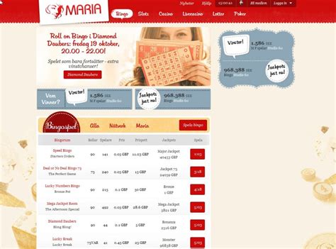 maria bingo|bingo på nätet maria.
